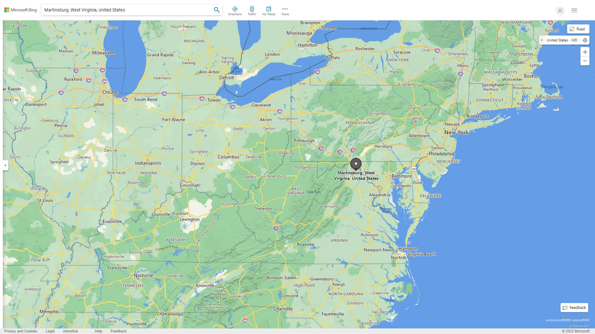 Martinsburg Map West Virginia